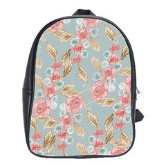 Background Page Template Floral School Bags (xl)  by Amaryn4rt