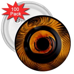 Fractal Mathematics Abstract 3  Buttons (100 Pack)  by Amaryn4rt