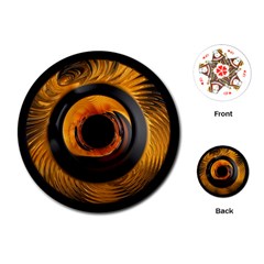 Fractal Mathematics Abstract Playing Cards (round) 