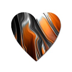 Fractal Structure Mathematics Heart Magnet by Amaryn4rt