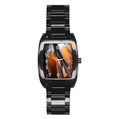 Fractal Structure Mathematics Stainless Steel Barrel Watch by Amaryn4rt