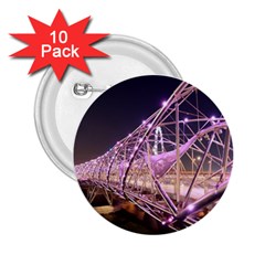 Helixbridge Bridge Lights Night 2 25  Buttons (10 Pack)  by Amaryn4rt