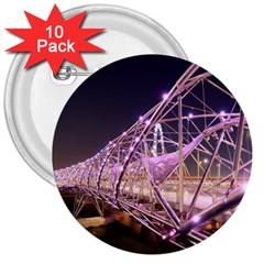 Helixbridge Bridge Lights Night 3  Buttons (10 Pack) 