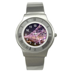 Helixbridge Bridge Lights Night Stainless Steel Watch by Amaryn4rt