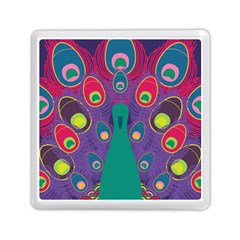 Peacock Bird Animal Feathers Memory Card Reader (square)  by Amaryn4rt