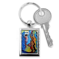 Graffiti Wall Color Artistic Key Chains (rectangle)  by Amaryn4rt