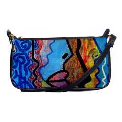 Graffiti Wall Color Artistic Shoulder Clutch Bags by Amaryn4rt