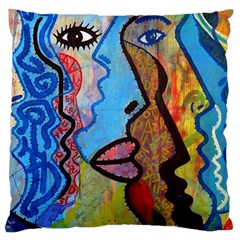 Graffiti Wall Color Artistic Standard Flano Cushion Case (one Side) by Amaryn4rt