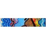 Graffiti Wall Color Artistic Flano Scarf (Large) Front