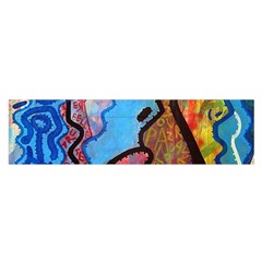 Graffiti Wall Color Artistic Satin Scarf (oblong) by Amaryn4rt