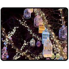 Qingdao Provence Lights Outdoors Fleece Blanket (medium)  by Amaryn4rt