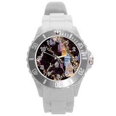 Qingdao Provence Lights Outdoors Round Plastic Sport Watch (l) by Amaryn4rt