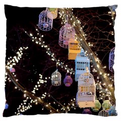 Qingdao Provence Lights Outdoors Large Flano Cushion Case (two Sides) by Amaryn4rt