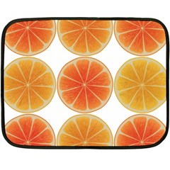 Orange Discs Orange Slices Fruit Double Sided Fleece Blanket (mini)  by Amaryn4rt