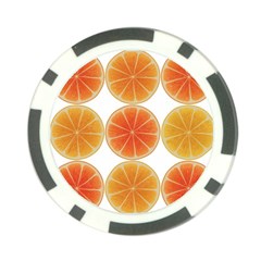 Orange Discs Orange Slices Fruit Poker Chip Card Guards (10 Pack)  by Amaryn4rt