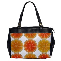 Orange Discs Orange Slices Fruit Office Handbags by Amaryn4rt