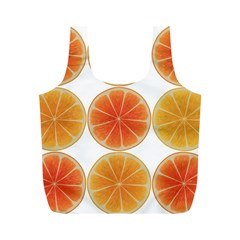 Orange Discs Orange Slices Fruit Full Print Recycle Bags (m)  by Amaryn4rt