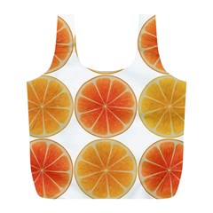 Orange Discs Orange Slices Fruit Full Print Recycle Bags (l)  by Amaryn4rt