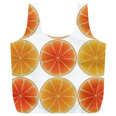 Orange Discs Orange Slices Fruit Full Print Recycle Bags (l)  by Amaryn4rt