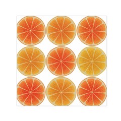 Orange Discs Orange Slices Fruit Small Satin Scarf (square) by Amaryn4rt