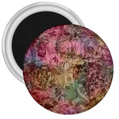 Texture Background Spring Colorful 3  Magnets by Amaryn4rt