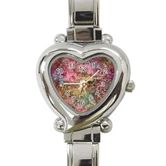 Texture Background Spring Colorful Heart Italian Charm Watch