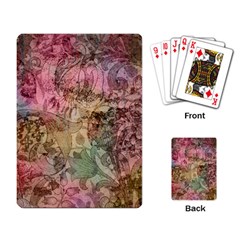 Texture Background Spring Colorful Playing Card