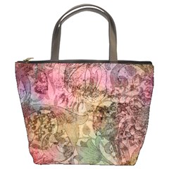 Texture Background Spring Colorful Bucket Bags