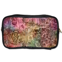 Texture Background Spring Colorful Toiletries Bags 2-Side