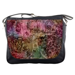 Texture Background Spring Colorful Messenger Bags