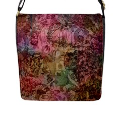 Texture Background Spring Colorful Flap Messenger Bag (L) 