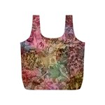 Texture Background Spring Colorful Full Print Recycle Bags (S)  Back