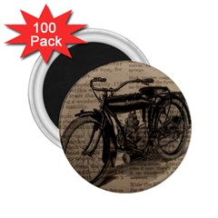 Vintage Collage Motorcycle Indian 2 25  Magnets (100 Pack)  by Amaryn4rt