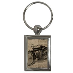 Vintage Collage Motorcycle Indian Key Chains (rectangle)  by Amaryn4rt