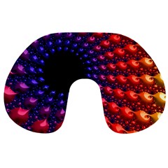 Fractal Mathematics Abstract Travel Neck Pillows by Amaryn4rt