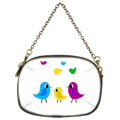 Bird Family Chain Purses (two Sides)  by Valentinaart