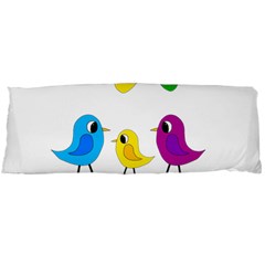 Bird Family Body Pillow Case (dakimakura) by Valentinaart