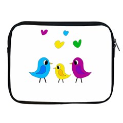 Bird Family Apple Ipad 2/3/4 Zipper Cases by Valentinaart