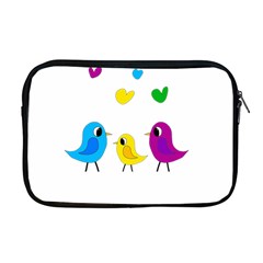 Bird Family Apple Macbook Pro 17  Zipper Case