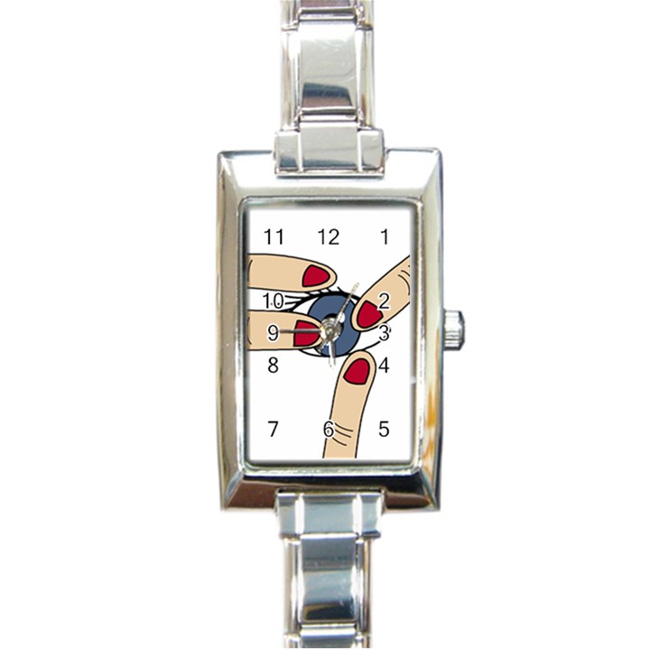 Poke Rectangle Italian Charm Watch