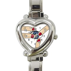 Poke Heart Italian Charm Watch by Valentinaart