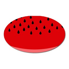 Watermelon  Oval Magnet