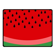 Watermelon  Double Sided Fleece Blanket (small)  by Valentinaart