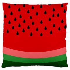 Watermelon  Large Flano Cushion Case (one Side) by Valentinaart