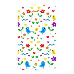 Cute Birds And Flowers Pattern Memory Card Reader by Valentinaart