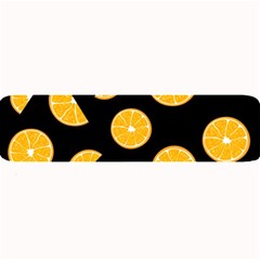 Oranges Pattern - Black Large Bar Mats by Valentinaart