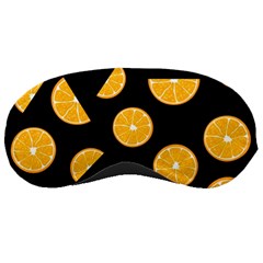 Oranges Pattern - Black Sleeping Masks by Valentinaart