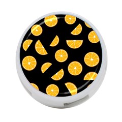 Oranges Pattern - Black 4-port Usb Hub (one Side) by Valentinaart