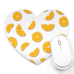 Oranges Heart Mousepads by Valentinaart