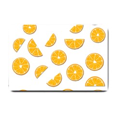 Oranges Small Doormat  by Valentinaart